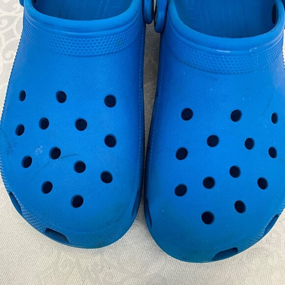 Crocs Classic #10001 Blue Size 11 Mens Lightweight Casual Slip-On Shoes - Picture 3 of 9